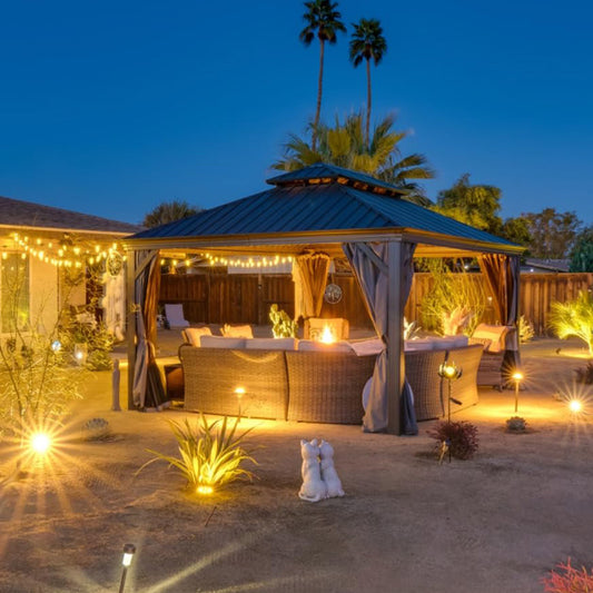 how to furnish a gazebo