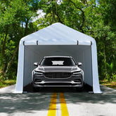 FUNG YARD 10' × 17' Outdoor Carport Heavy Duty Car Canopy