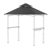 FUNG YARD 8' × 5' Outdoor Grill Gazebo Replacement Canopy