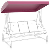 FUNG YARD Outdoor Seating 3 Person Porch Swing Chair Replacement Canopy