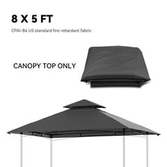 FUNG YARD 8' Ă— 5' Outdoor Grill Gazebo Replacement Canopy