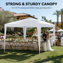 FUNG YARD 10' × 10' Outdoor Portable Canopy Tent For Patio