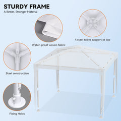 FUNG YARD 10' × 10' Outdoor Portable Canopy Tent For Patio
