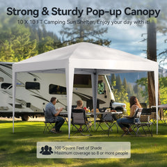 FUNG YARD 10' × 10' Outdoor Pop-up Canopy For Patio