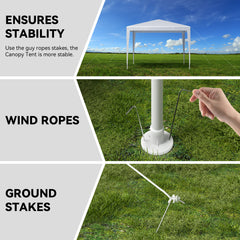 FUNG YARD 10' × 10' Outdoor Portable Canopy Tent For Patio