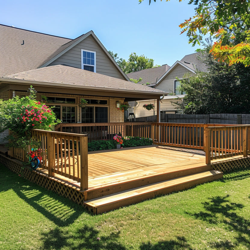 anchor gazebo in the deck