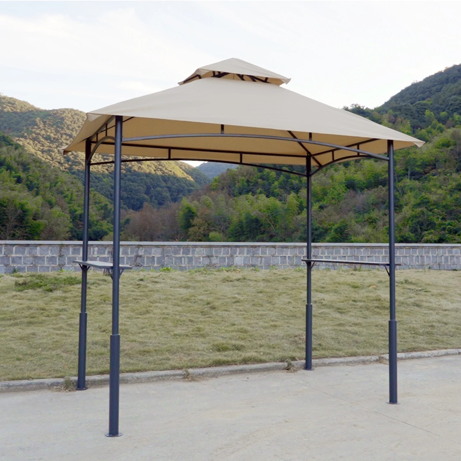 FUNG YARD 8' × 5' Outdoor Grill Gazebo for Barbecue