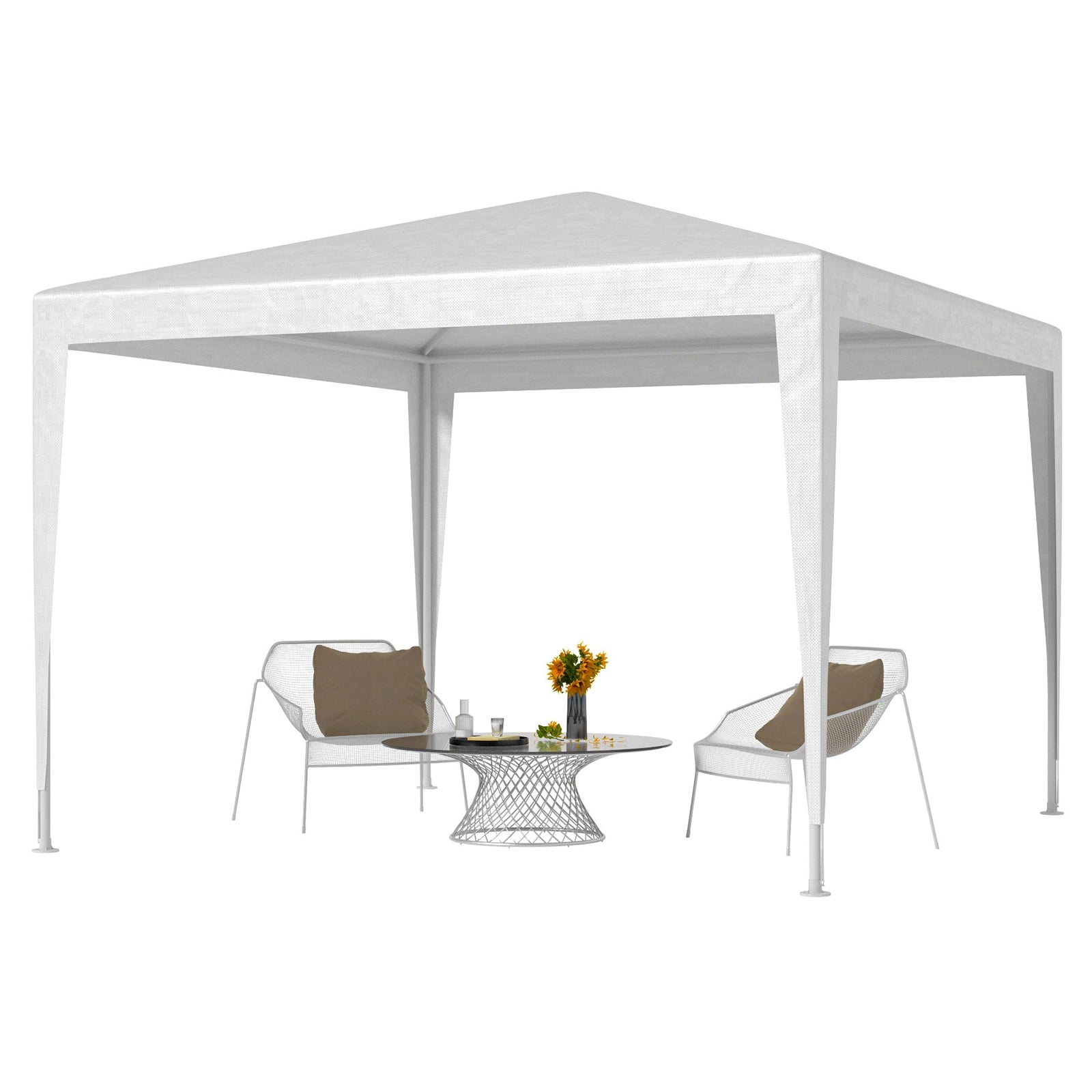 FUNG YARD 10' × 10' Outdoor Portable Canopy For Patio