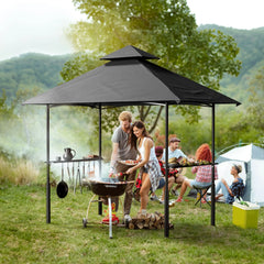 FUNG YARD 8' × 5' Outdoor Grill Gazebo for Barbecue